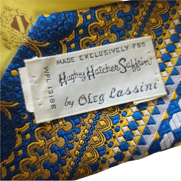 VINTAGE Oleg Cassini Men’s Tie - Picture 3 of 4